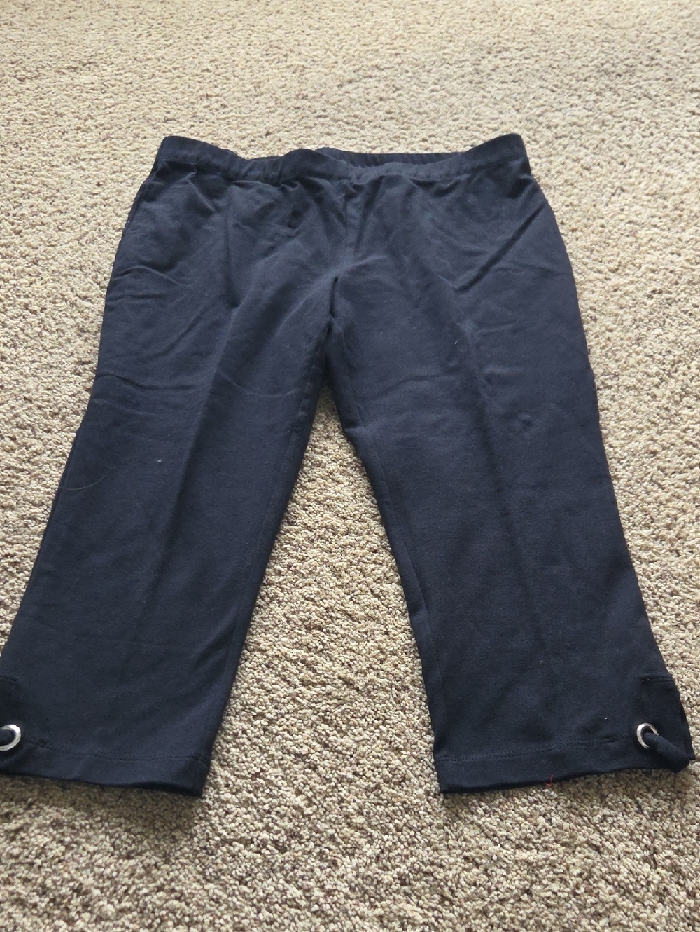 Susan Graver Weekend Black Knit Pants